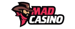 Logo MadCasino affiché dans la barre latérale