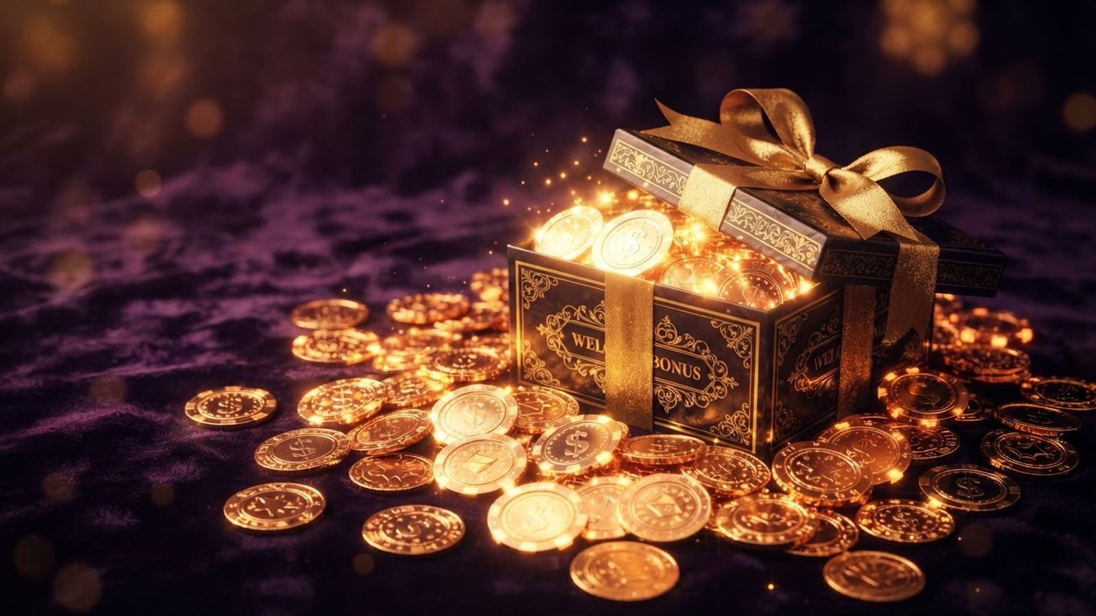 Bonus de bienvenue MadCasino pièce d'or et coffret cadeau